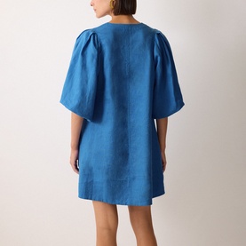 Puff Sleeve Mini Dress
