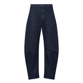 Shon Low-Rise Wide Leg Jeans
