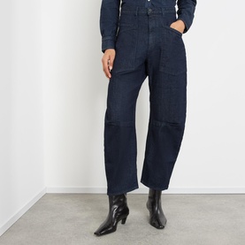 Shon Low-Rise Wide Leg Jeans