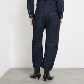 Shon Low-Rise Wide Leg Jeans