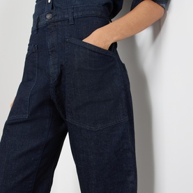 Shon Low-Rise Wide Leg Jeans
