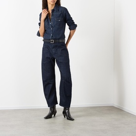 Shon Low-Rise Wide Leg Jeans
