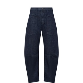Shon Low-Rise Wide Leg Jeans