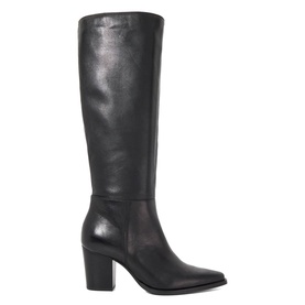 Tenna Leather Block Knee-High Boots