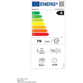 Series 6 AI Energy 9kg Heat Pump Tumble Dryer Black