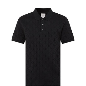 Jacquard Logo Polo Shirt