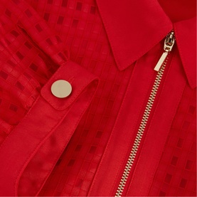 Carey Belted Zip Shirt Dress