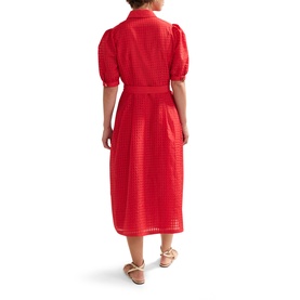 Carey Belted Zip Shirt Dress