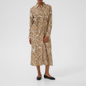 Mille Animal Print Shirt Dress