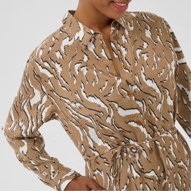 Mille Animal Print Shirt Dress