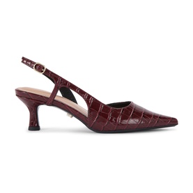 Alina Croc Embossed Slingback Pumps