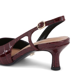 Alina Croc Embossed Slingback Pumps