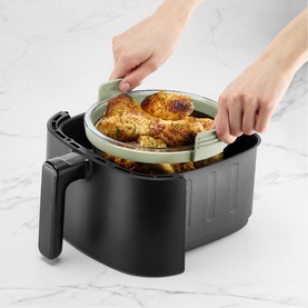 Air Fryer Round Glass Dish