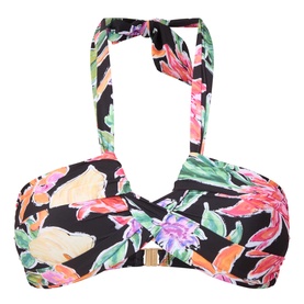 Floral Halter Bikini Top