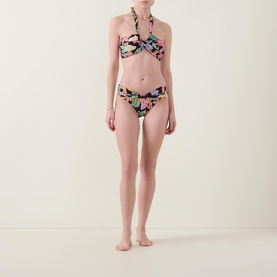 Floral Halter Bikini Top