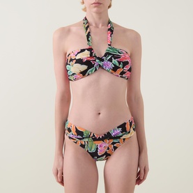 Floral Halter Bikini Top