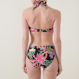 Floral Halter Bikini Top