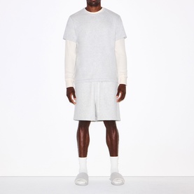 Relaxed Short Light Heather Grey
