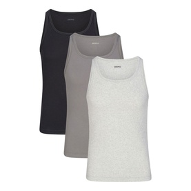 Rib Tank Three-Pack Heather Multi
