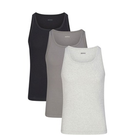 Rib Tank Three-Pack Heather Multi