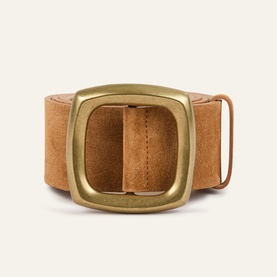 Bianca Square Buckle Leather Belt