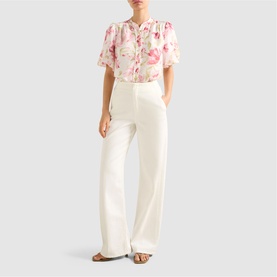 Becca Floral Scalloped Blouse