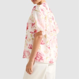 Becca Floral Scalloped Blouse