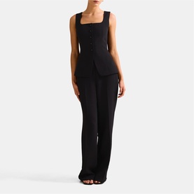 Dahlia High-Rise Straight Leg Trousers