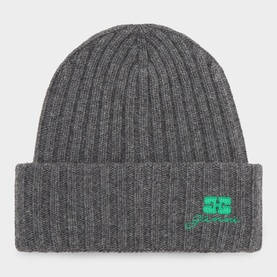 Butterfly Logo Ribbed Beanie Hat