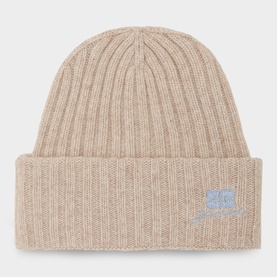 Butterfly Logo Ribbed Beanie Hat