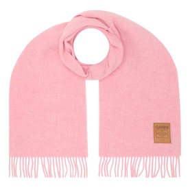 Logo Tassel Wrap Scarf