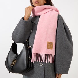 Logo Tassel Wrap Scarf