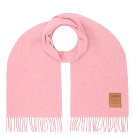 Logo Tassel Wrap Scarf