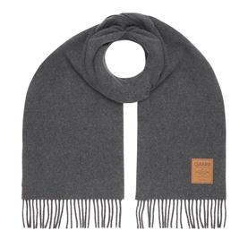 Logo Tassel Wrap Scarf