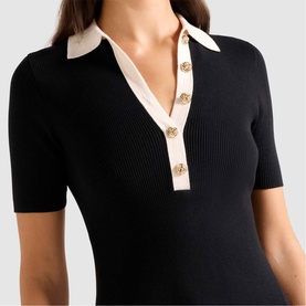 Phoebe Contrast Trim Mini Dress