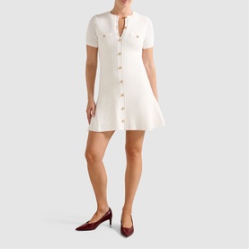 Rosa Stitch Knitted Mini Dress