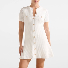 Rosa Stitch Knitted Mini Dress