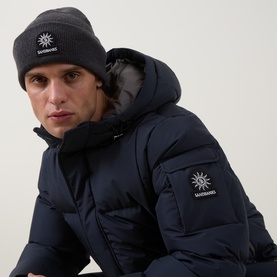 Logo Patch Beanie Hat