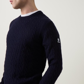 Logo Cable Knit Sweater