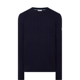 Logo Cable Knit Sweater