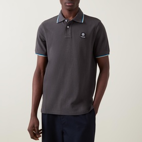 Logo Badge Tipped Polo Shirt