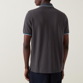 Logo Badge Tipped Polo Shirt