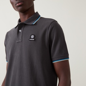 Logo Badge Tipped Polo Shirt