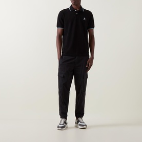 Logo Badge Tipped Polo Shirt