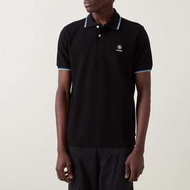 Logo Badge Tipped Polo Shirt