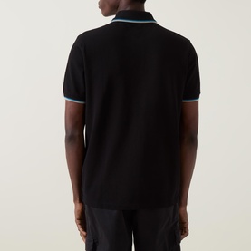 Logo Badge Tipped Polo Shirt