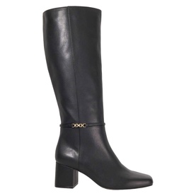 Sanna Leather Snaffle Trim Knee High Boots