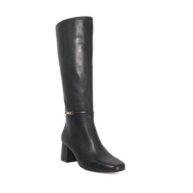 Sanna Leather Snaffle Trim Knee High Boots