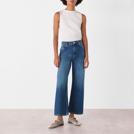 Ankle Length Straight Leg Jeans