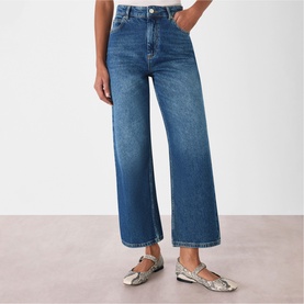 Ankle Length Straight Leg Jeans